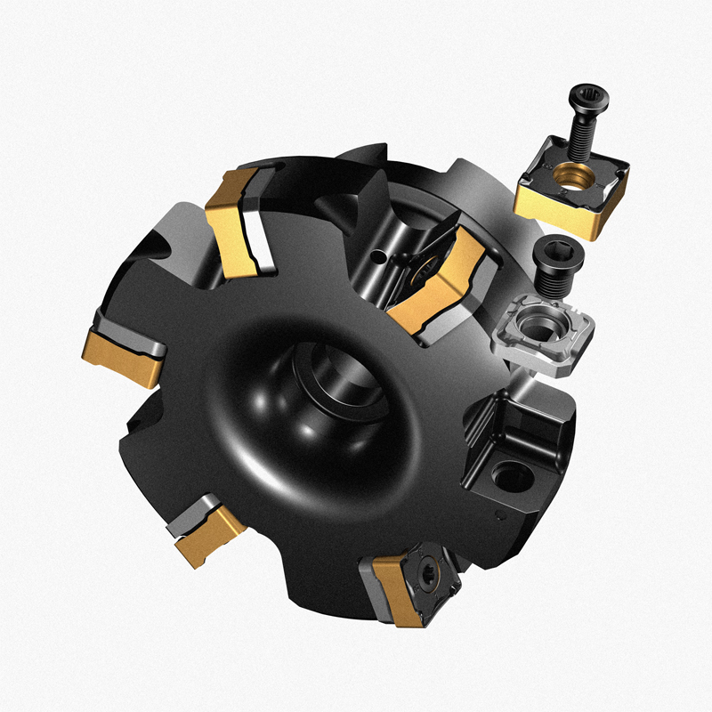 MF80-130508M-M50刀片具有八個(gè)切削刃、切屑保護(hù)和優(yōu)化的微觀幾何結(jié)構(gòu)，以實(shí)現(xiàn)更好的安全性和切屑排出，以及具有優(yōu)異表面光潔度的修光刃。